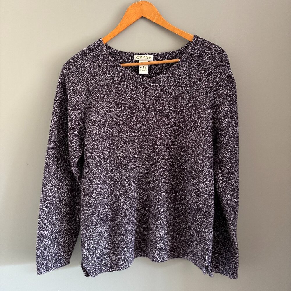 Iris/Snow Melange Sweater